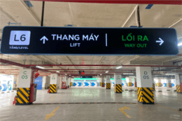 [20.06.23] Sản xuất và lắp đặt hoàn thiện mặt biển giao thông mới cho nhà xe F5 - Vinhomes Smart City